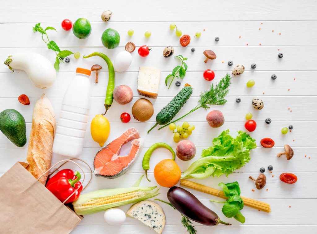 Healthy organic nutritious diet