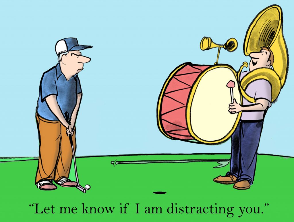 Golfing Distraction